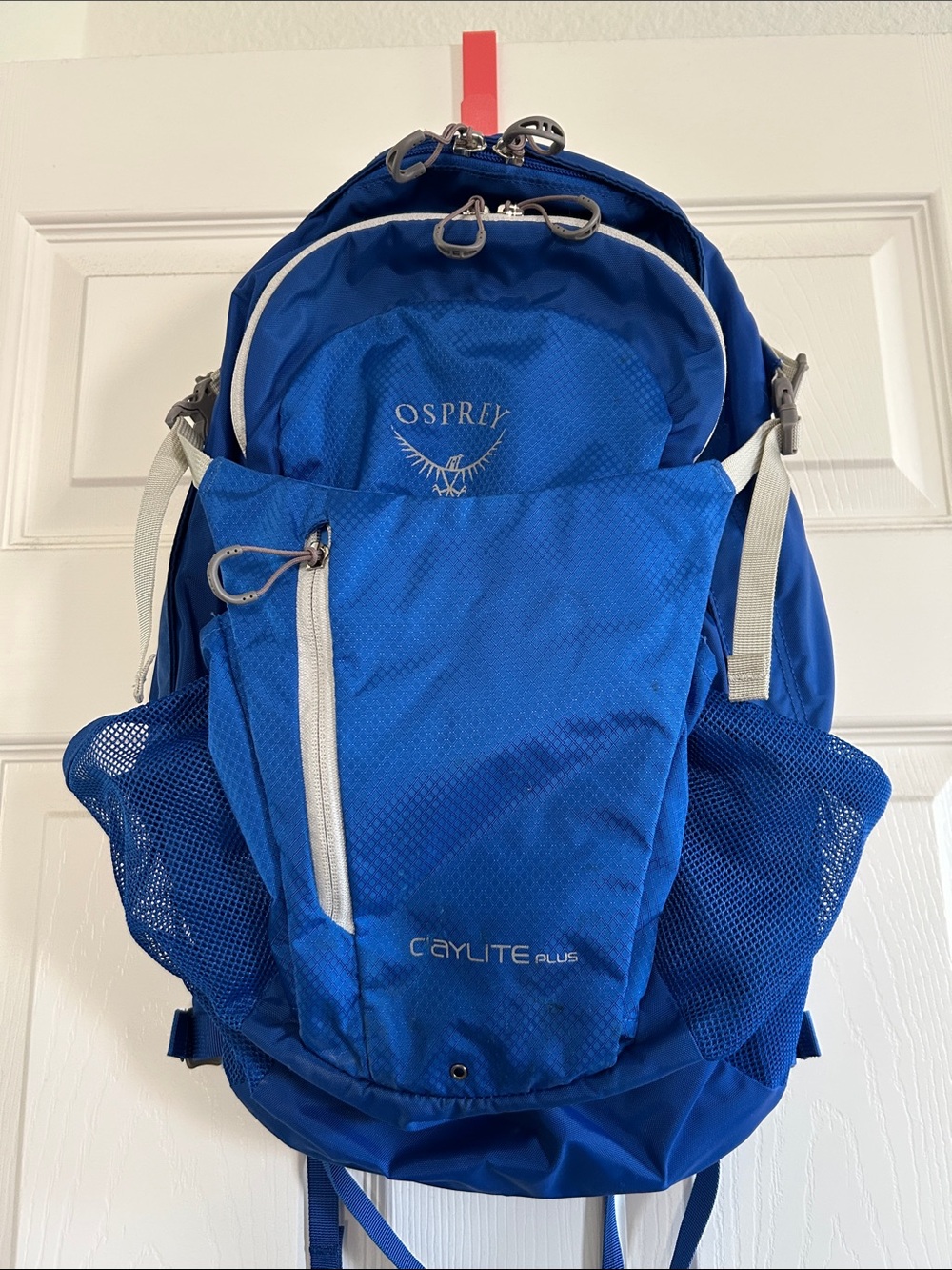 Blue osprey backpack